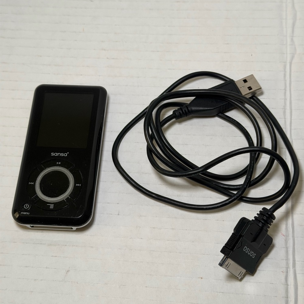 SanDisk Sansa e260 4GB Media Music MP3 Player Tested Works w/Charger